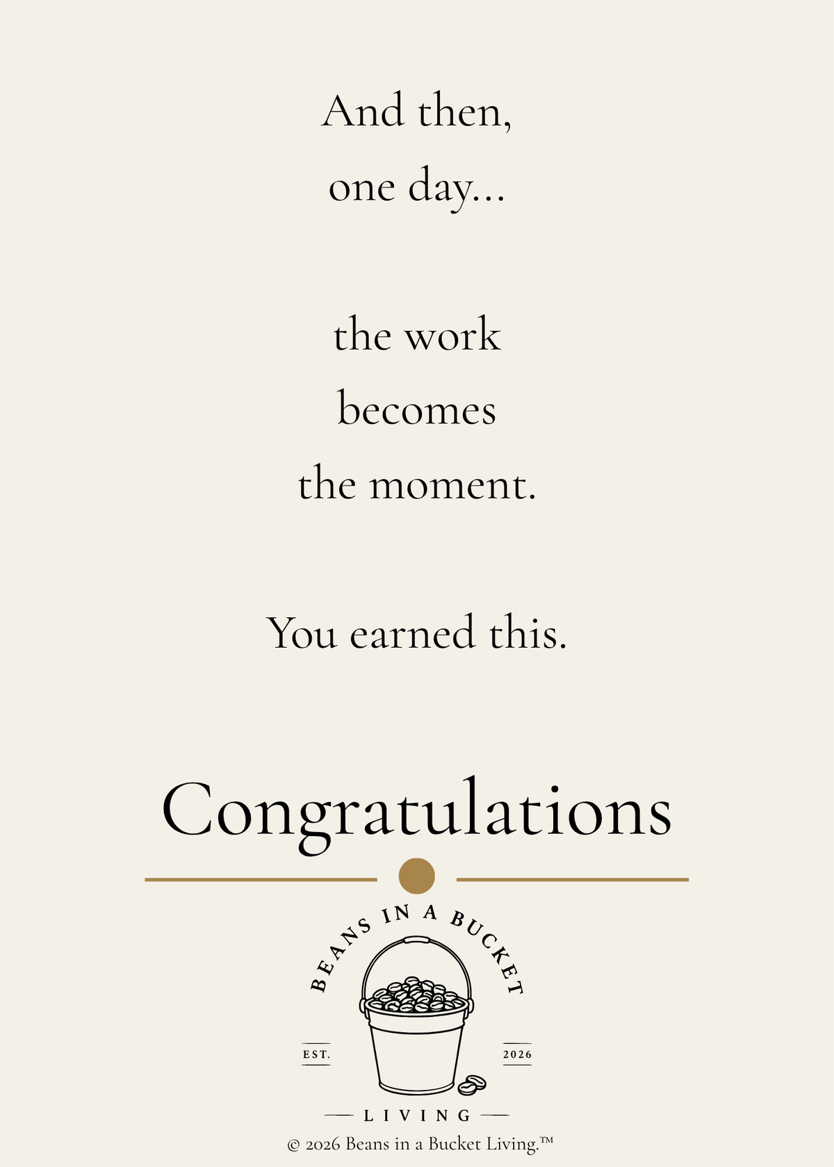 Congratulations Card – Earned – Digital Download