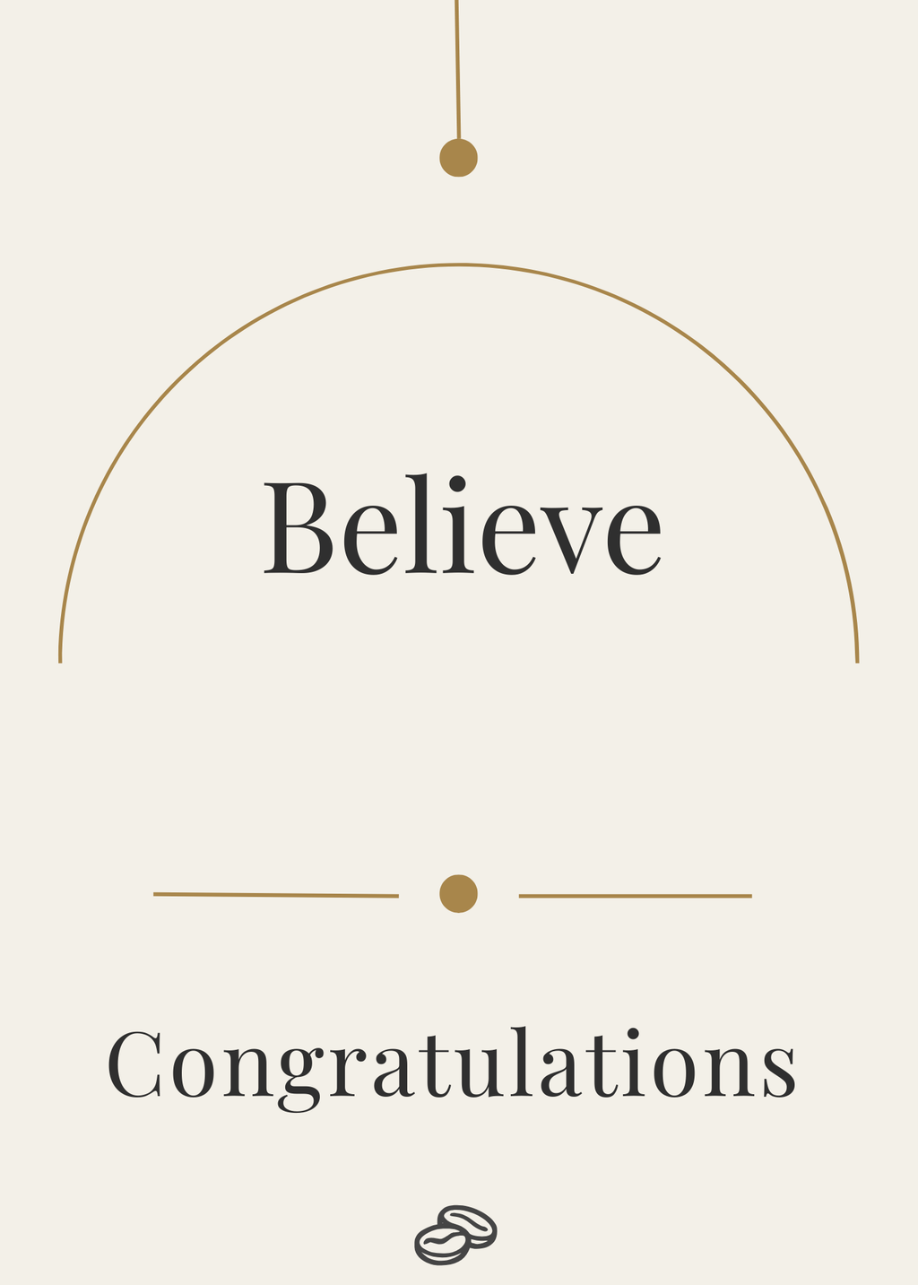 Congratulations Card - Believe - Digital Download
