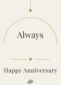 Anniversary Card - -Always - Digital Download