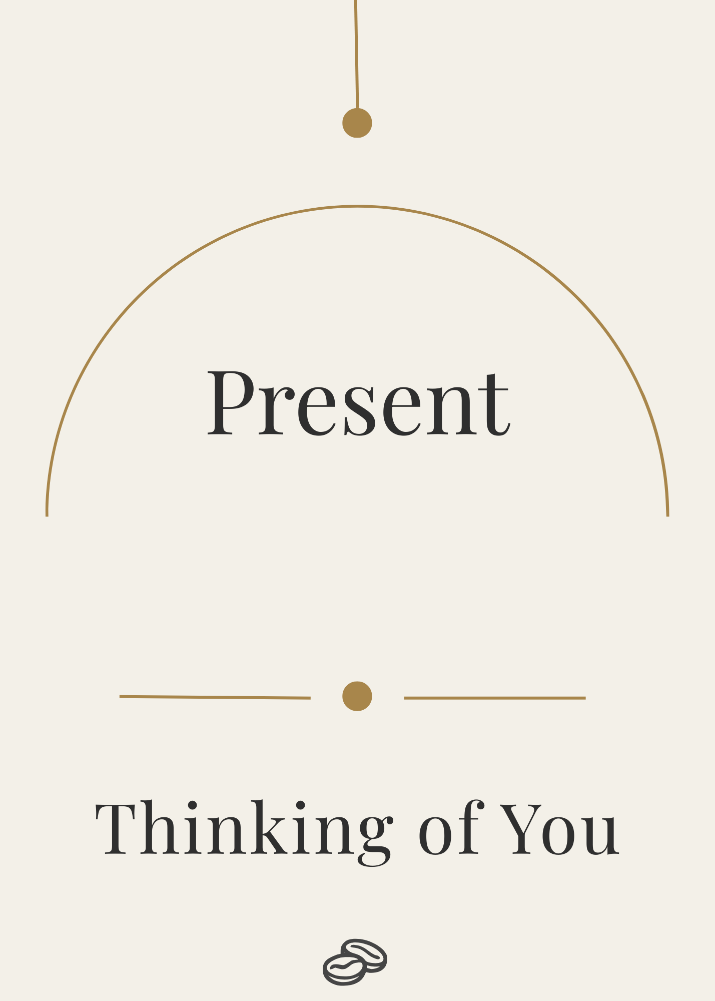 Thinking of You Card - Present - Digital Download