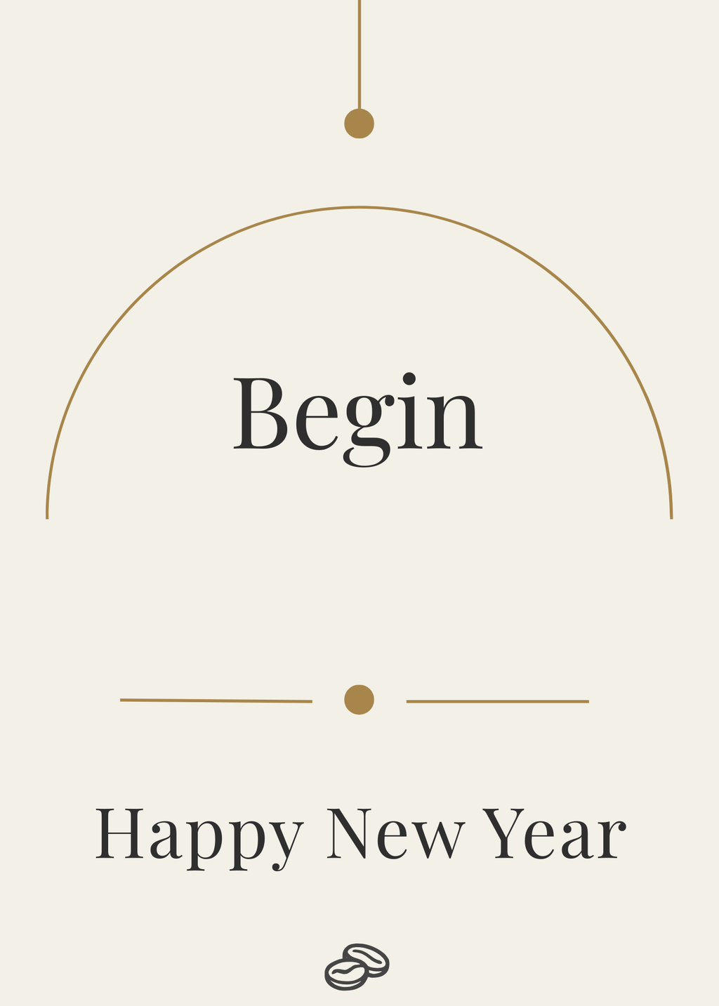 New Year Card - Begin - Digital Download