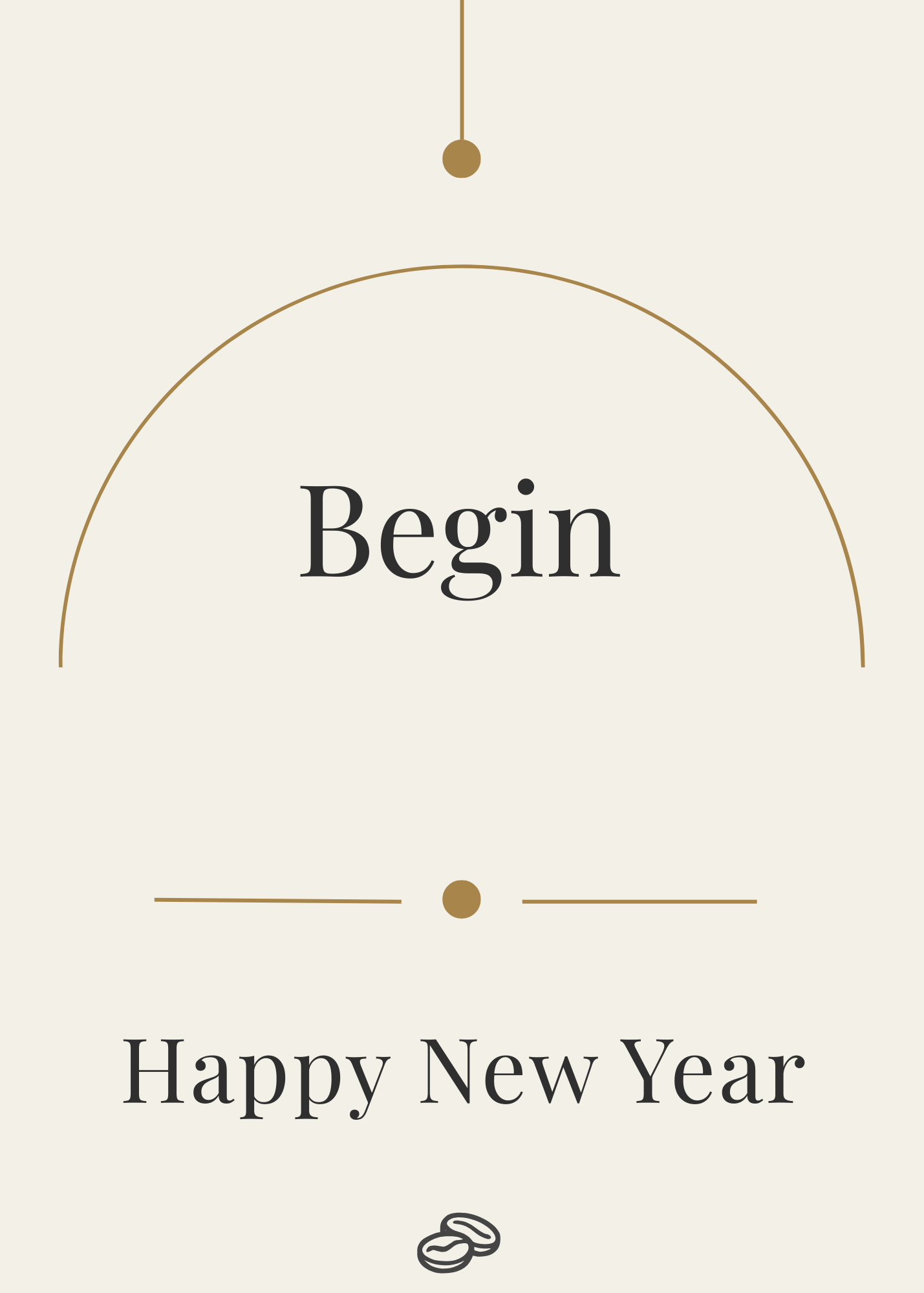 New Year Card - Begin - Digital Download