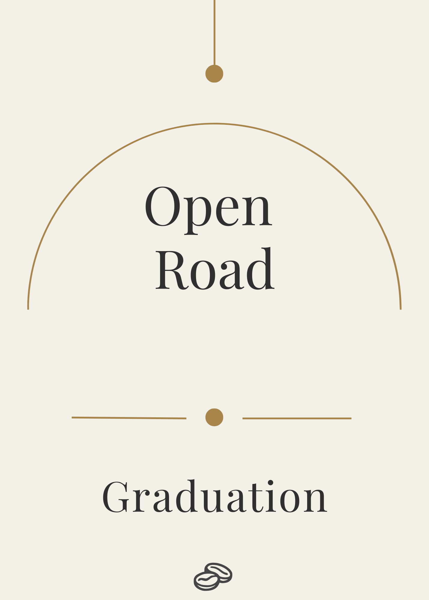 Graduation Card - Open Road - Digital download