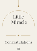 New Baby Card - Little Miracle - Digital Download