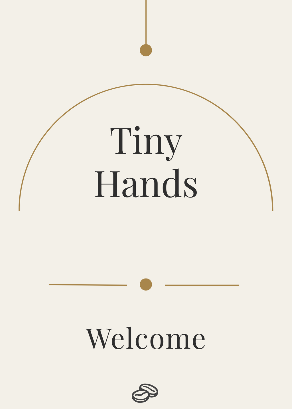 New Baby Card - Tiny Hands - Digital Download