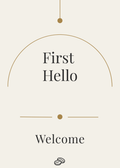 New Baby Card - First Hello - Digital Download
