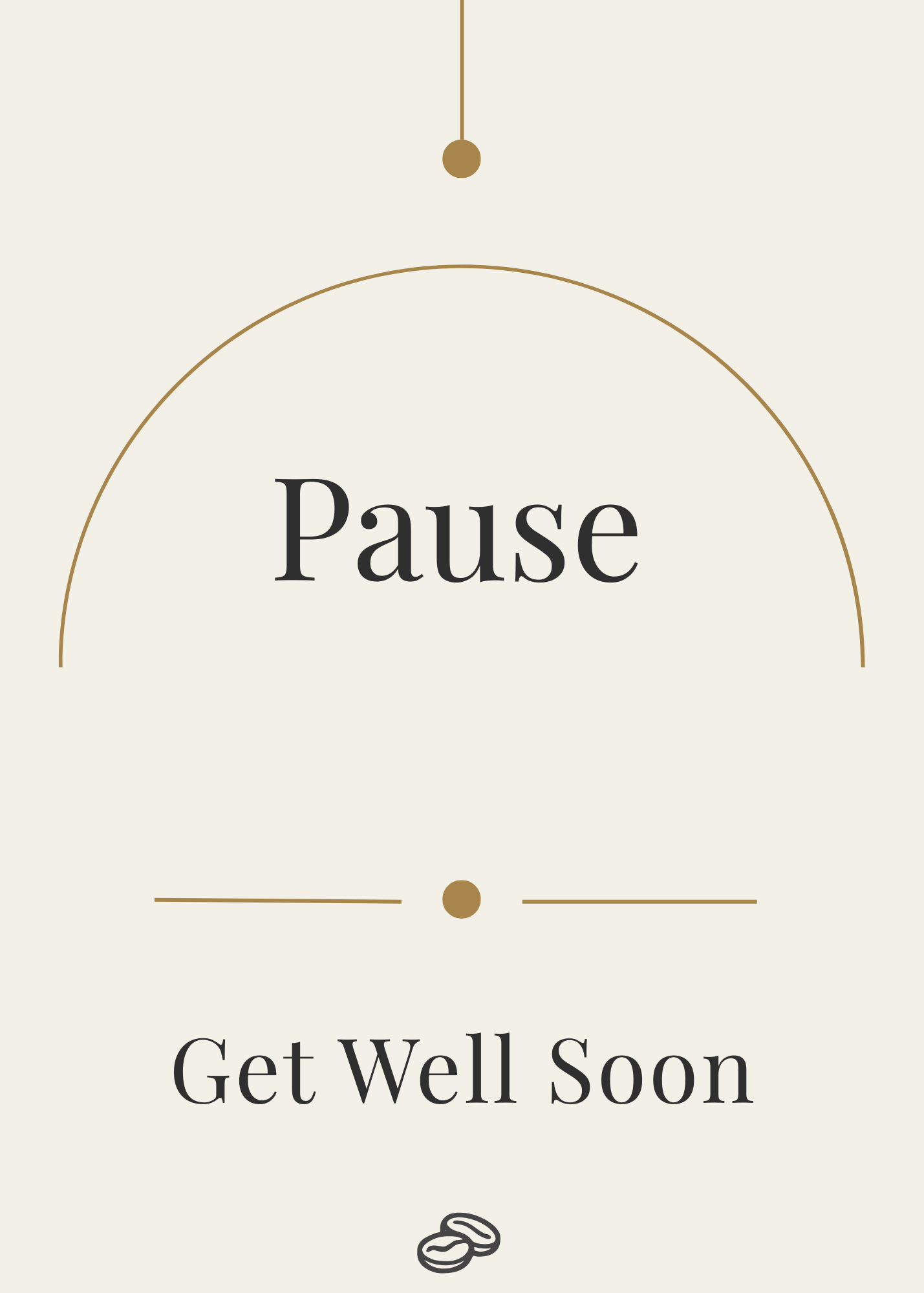 Get Well Soon Card - Pause - Digital Download