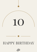 10th Birthday Card - 10 Years - Digital Download