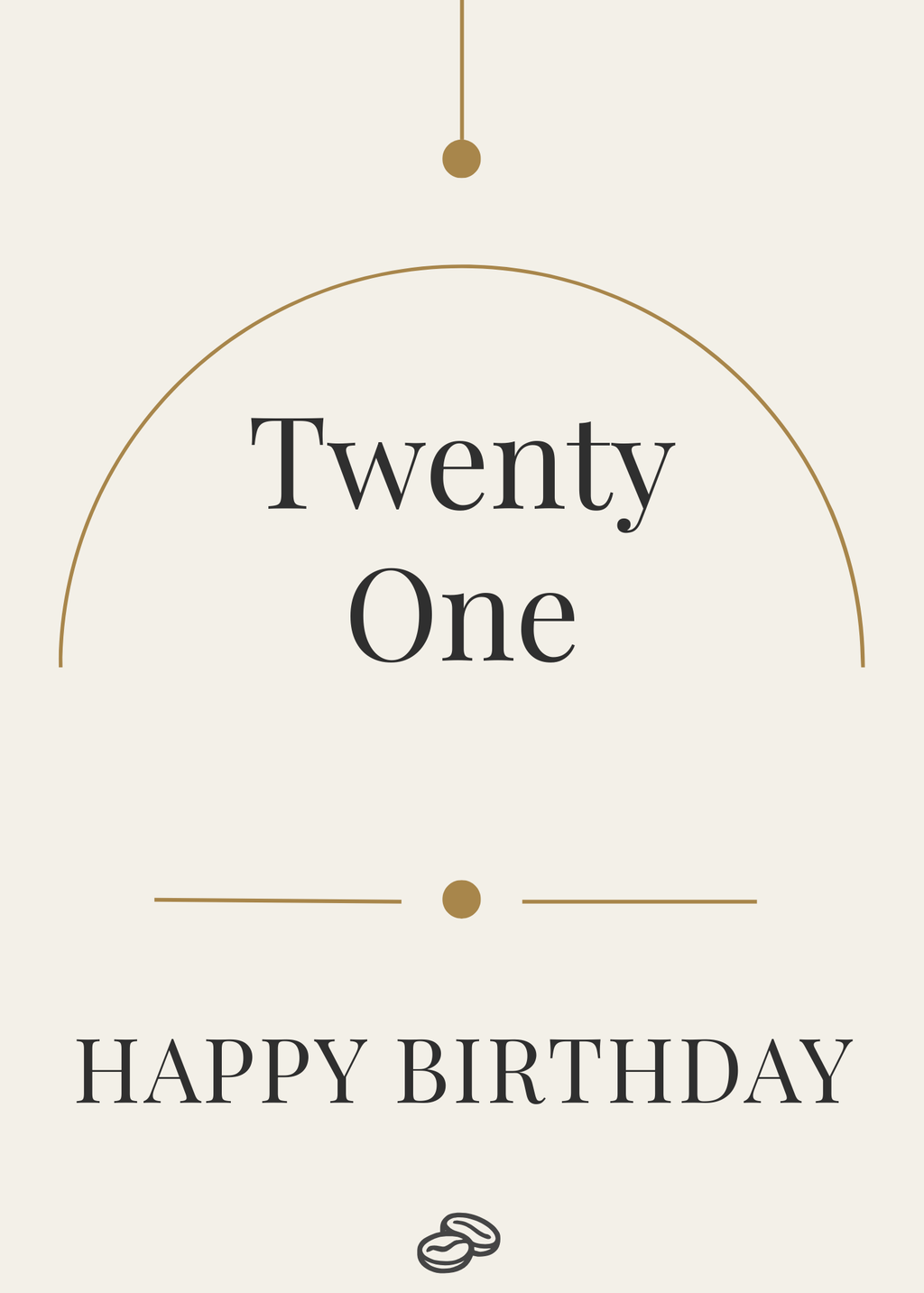 21st Birthday Card - The Beginning - Digital Download
