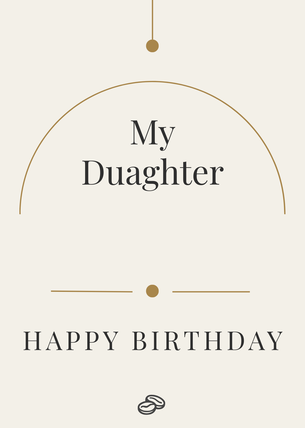 My Daughter Birthday Card - Digital Download