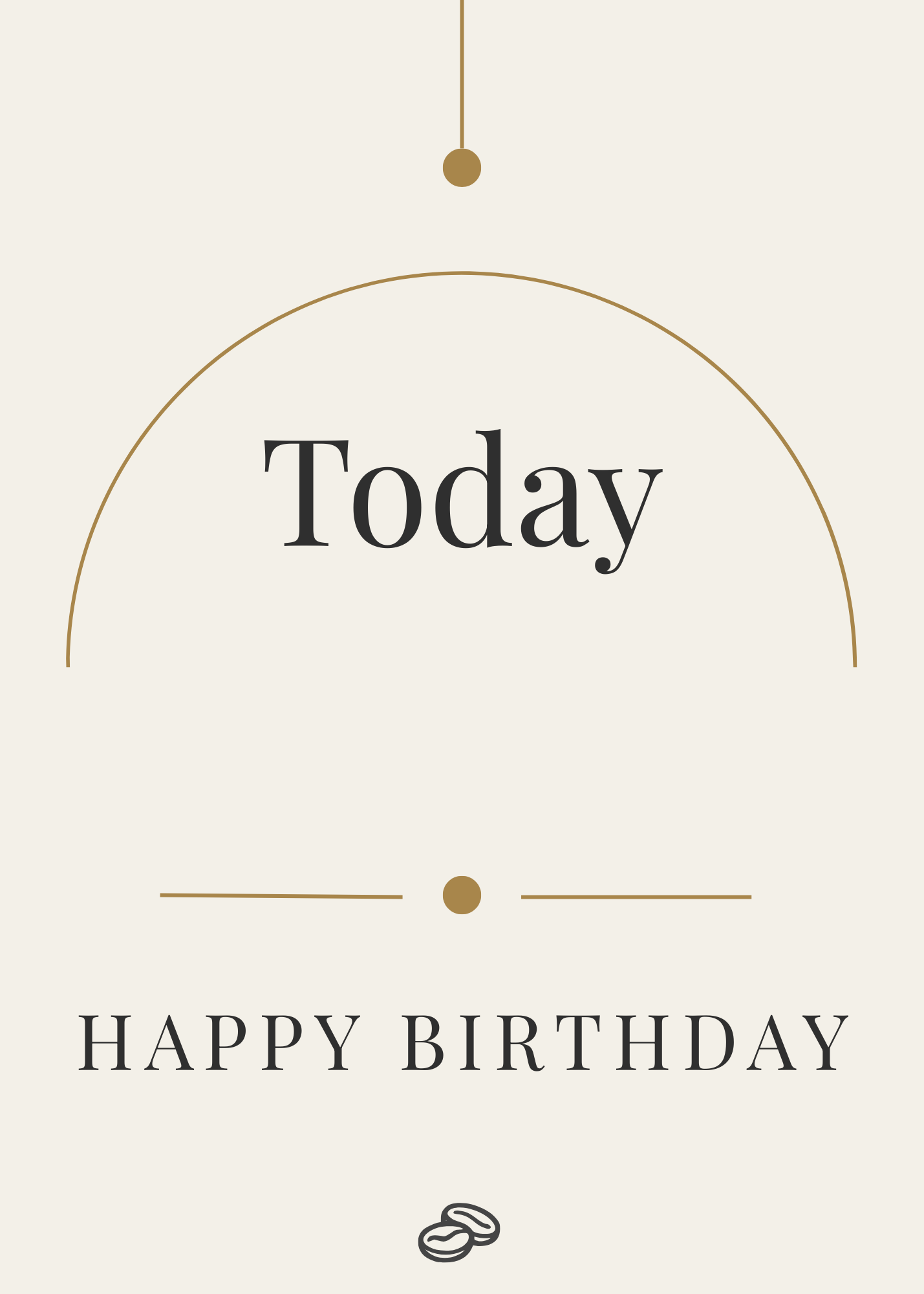 Today Birthday Card - Digital Download