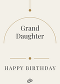 Granddaughter Birthday Card - Digital Download