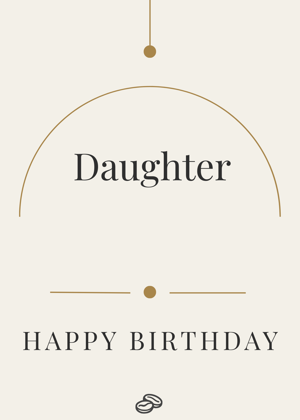 Daughter Birthday Card - My World More Beautiful - Digital Download