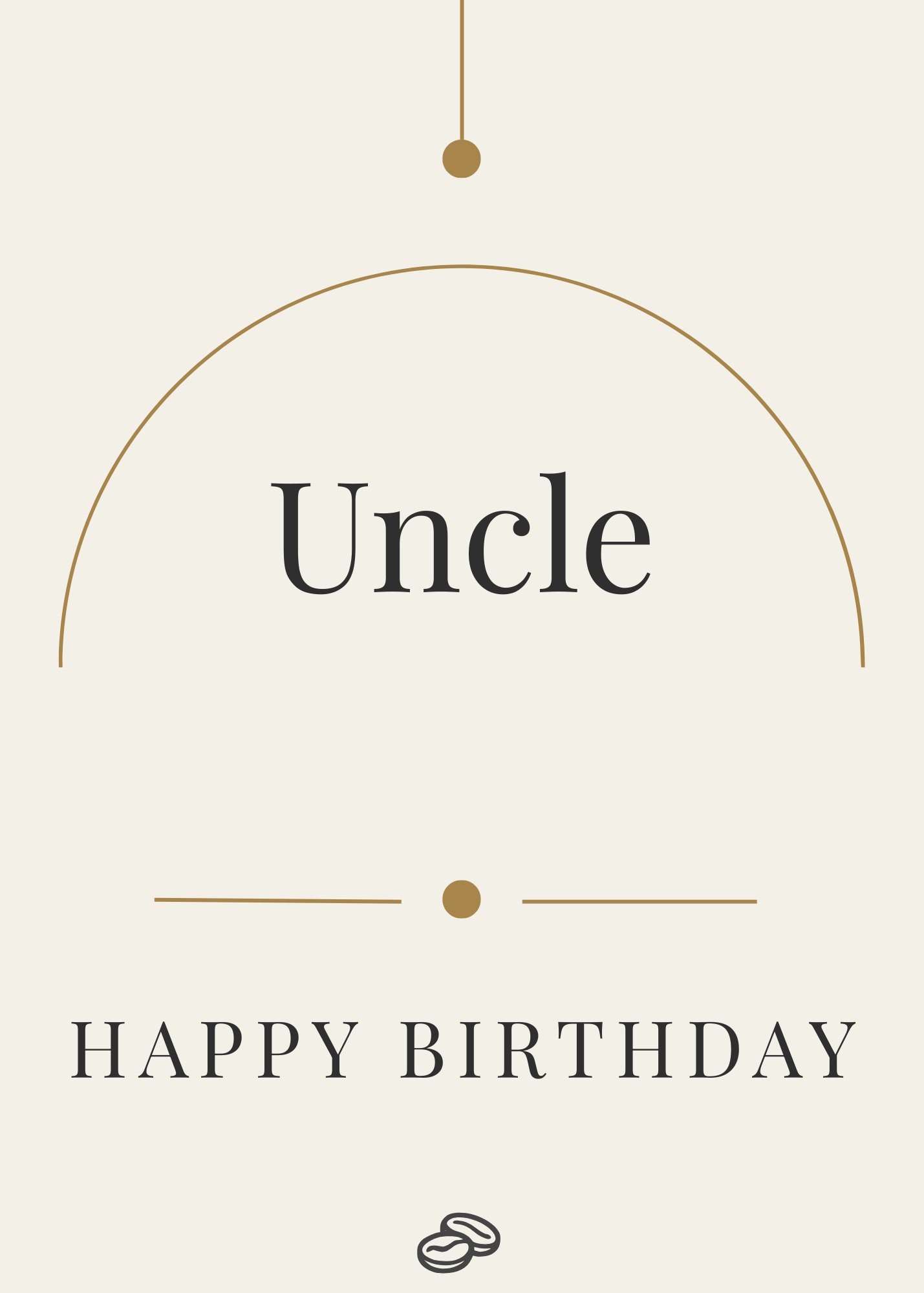 Uncle Birthday Card - A Little Brighter - Digital Download