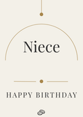 Niece Birthday Card - Exactly Who You Are - Digital download