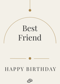 Best Friend Birthday Card - One of Life's Greatest Gifts- Digital Download