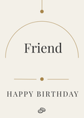 Friend Birthday Card - Friendship Beyond Time - Digital Download
