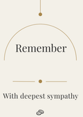 Sympathy Card - Remember - Digital Download