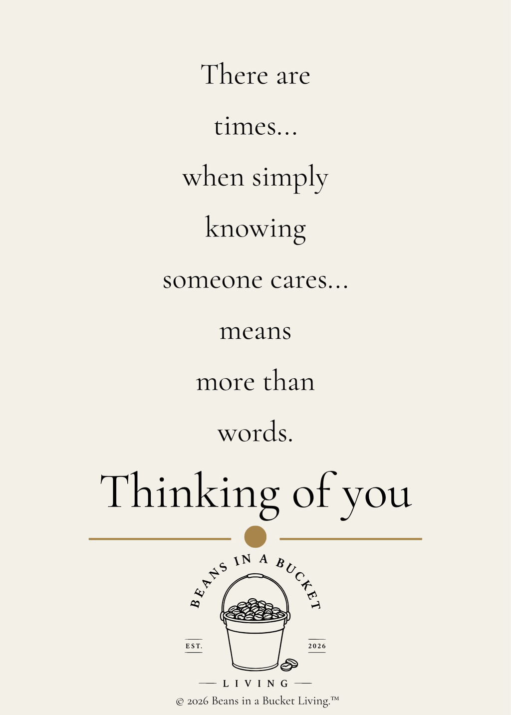 Thinking of You Card - Comfort - Digital Download