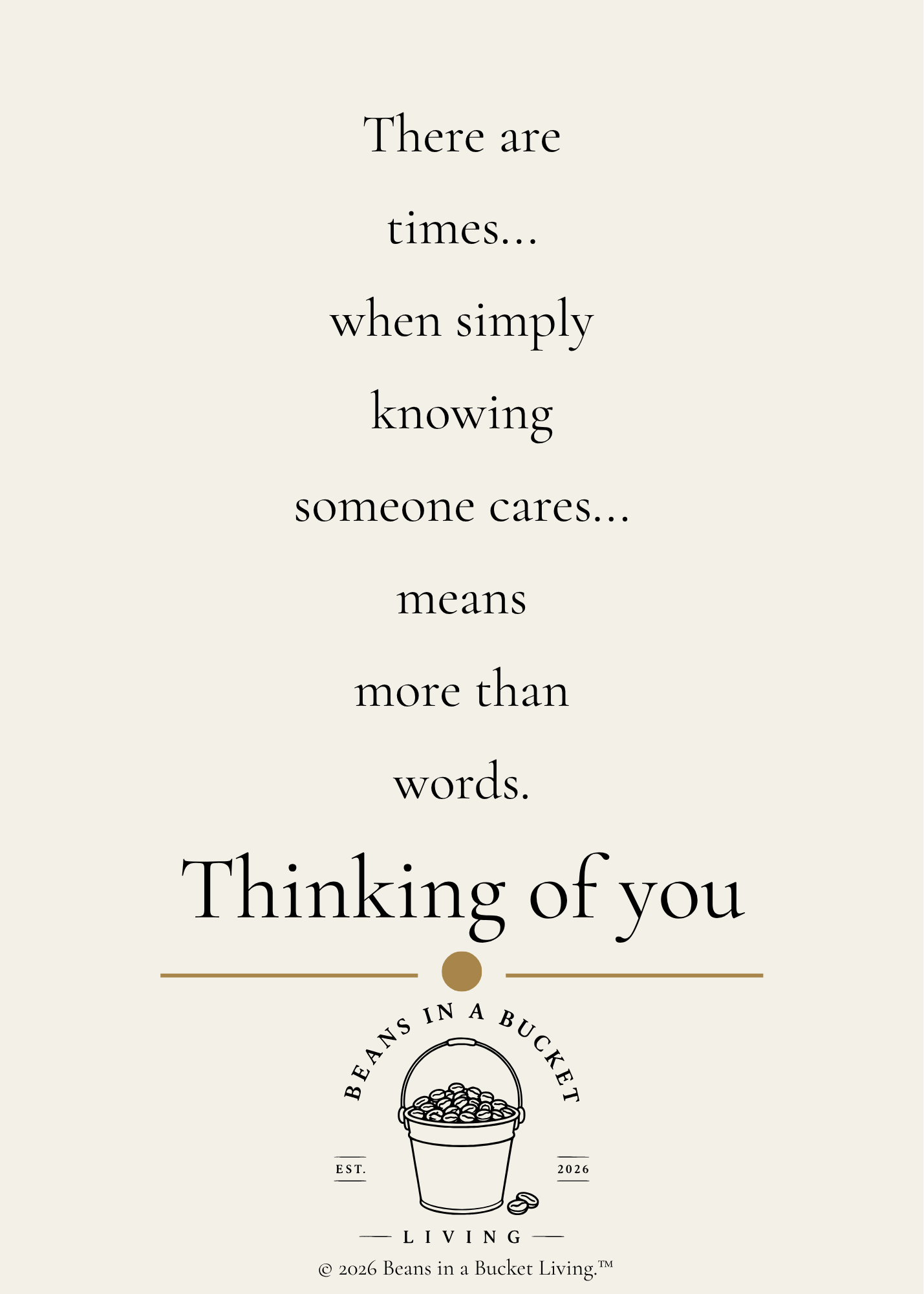 Thinking of You Card - Comfort - Digital Download