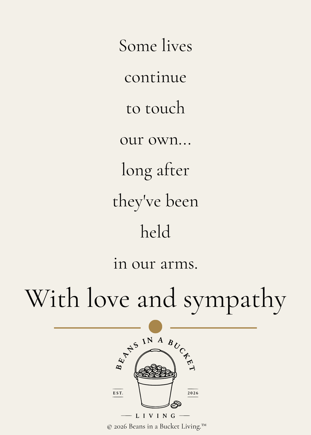Sympathy Card - Everlasting - Digital Download