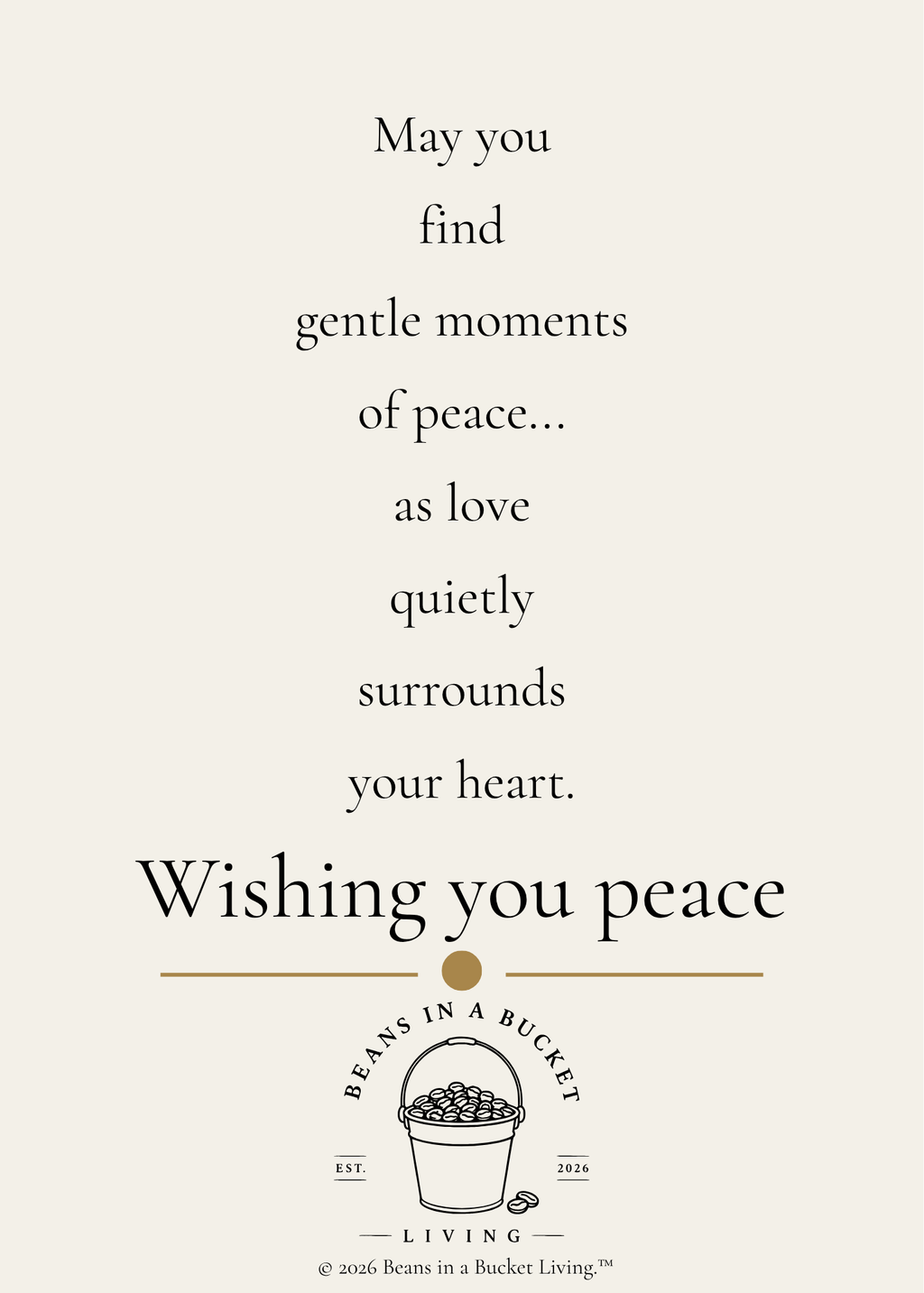 Sympathy Card - Peace - Digital Download