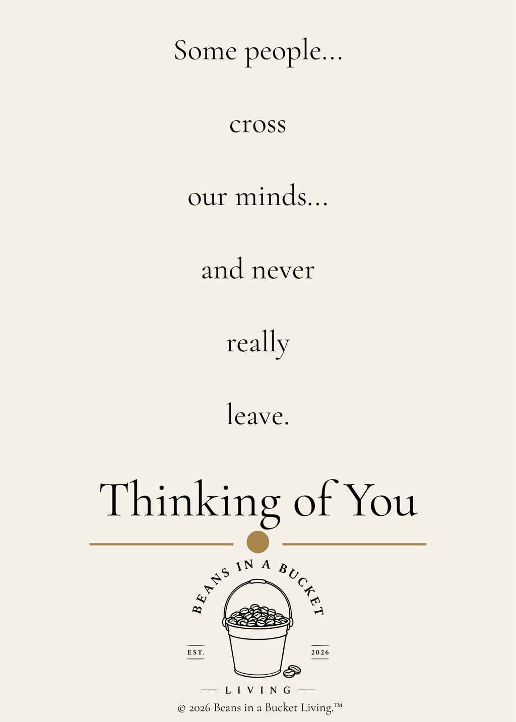 Thinking of You Card - Thought - Digital Download