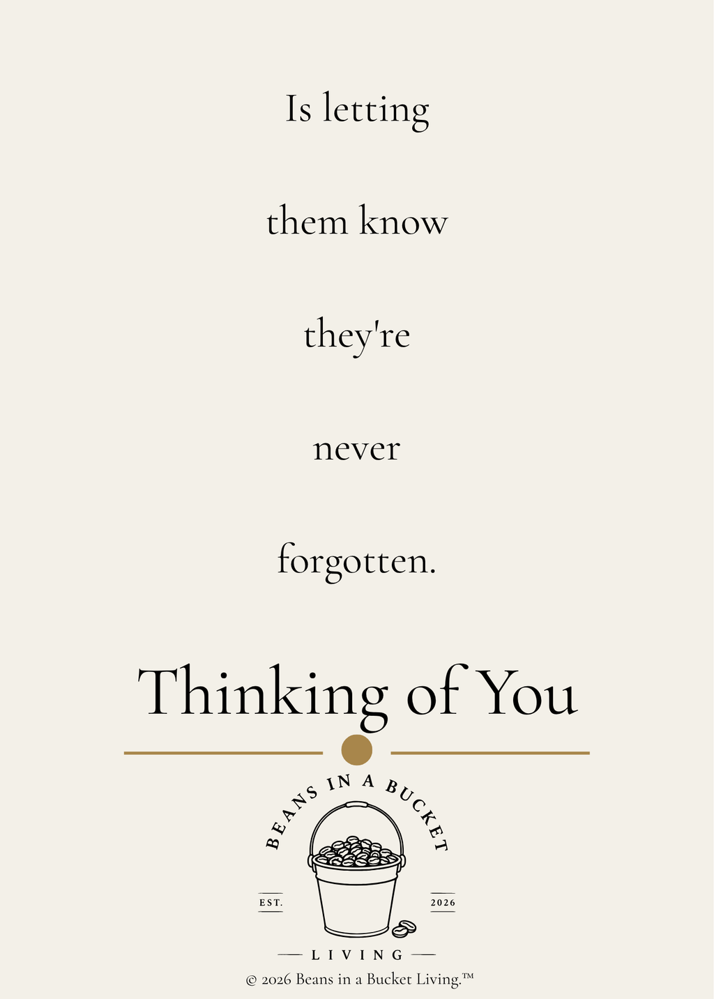 Thinking of You Card - Present - Digital Download