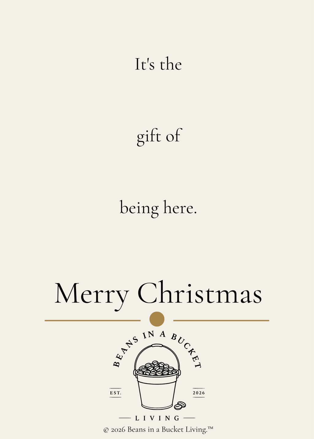 Christmas Card - The Present - Digital Download