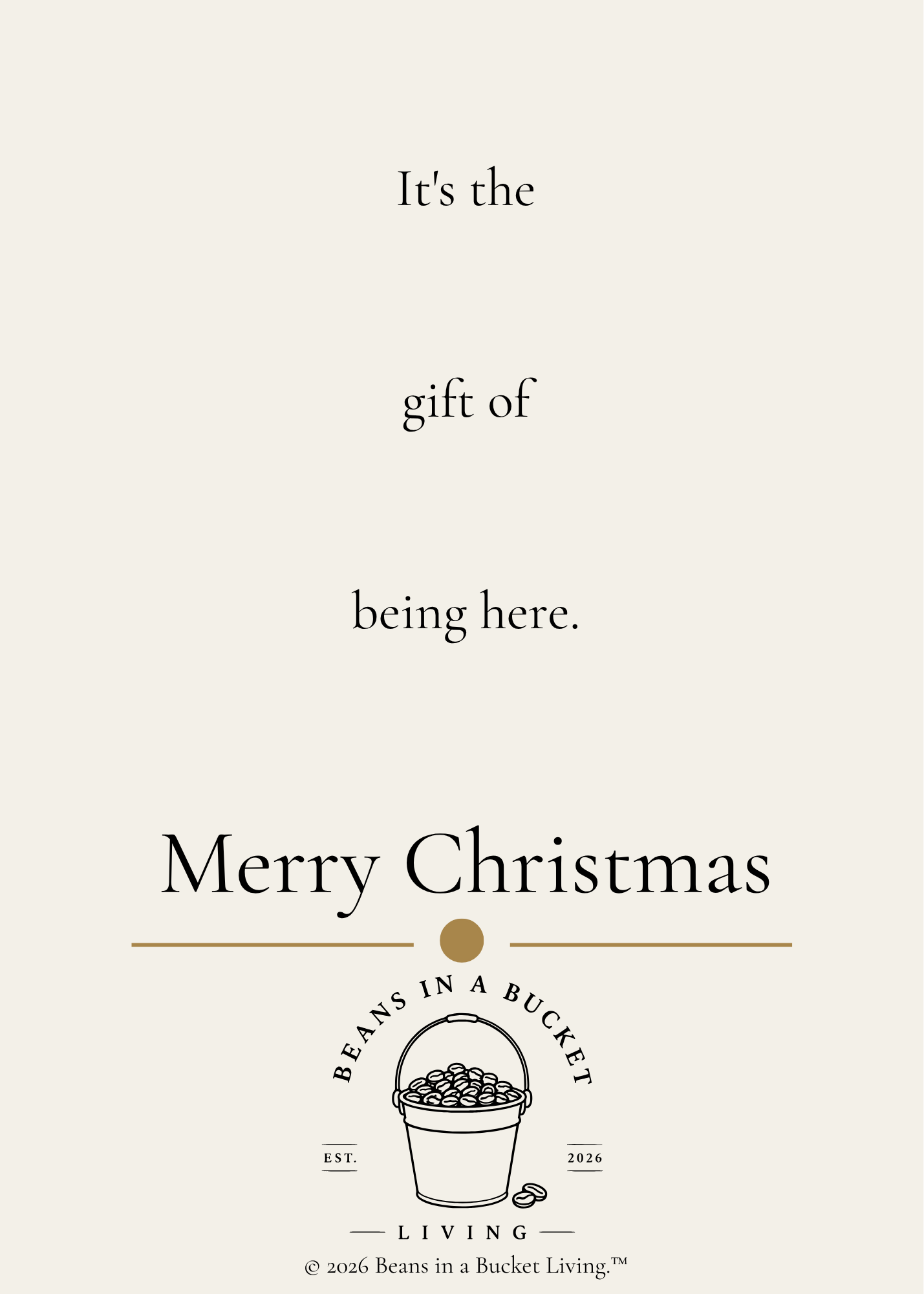 Christmas Card - The Present - Digital Download
