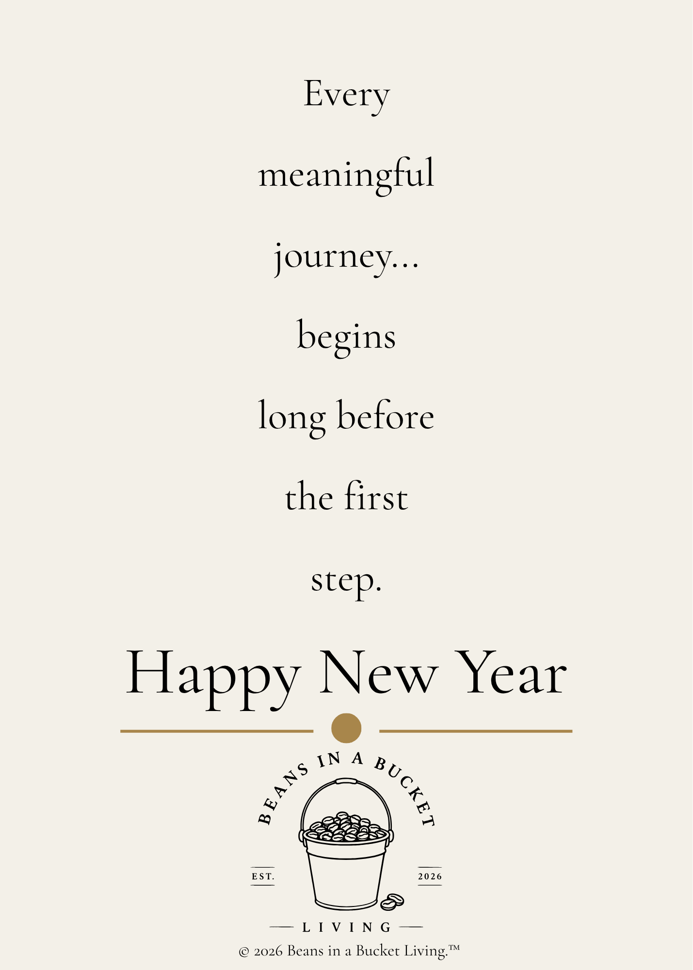 New Year Card - Begin - Digital Download