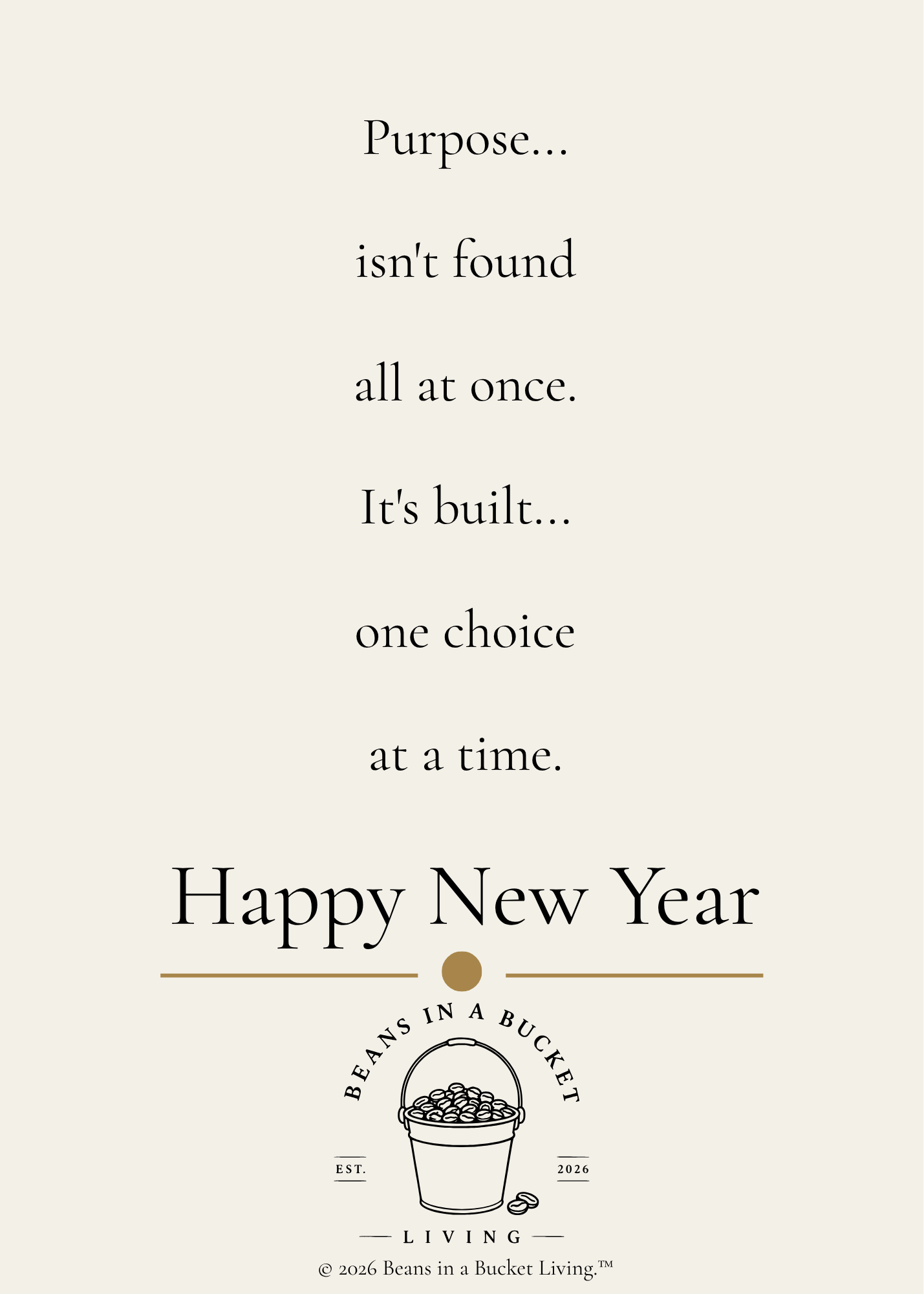New Year Card - Purpose - Digital Download