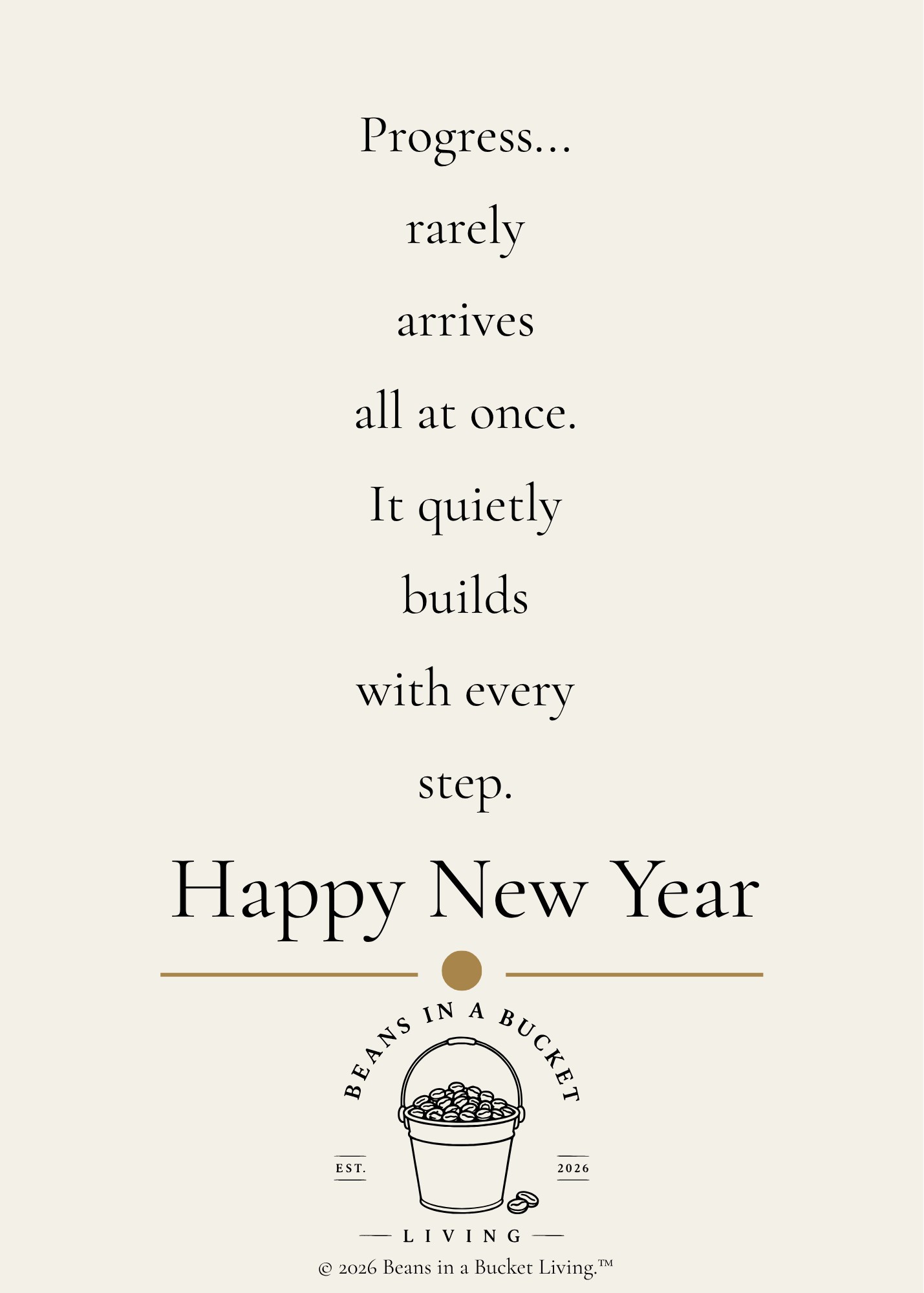 New Year Card - Progress - Digital Download