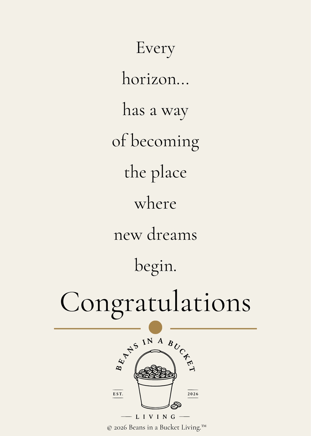 Graduation Card - Horizons - Digital Download