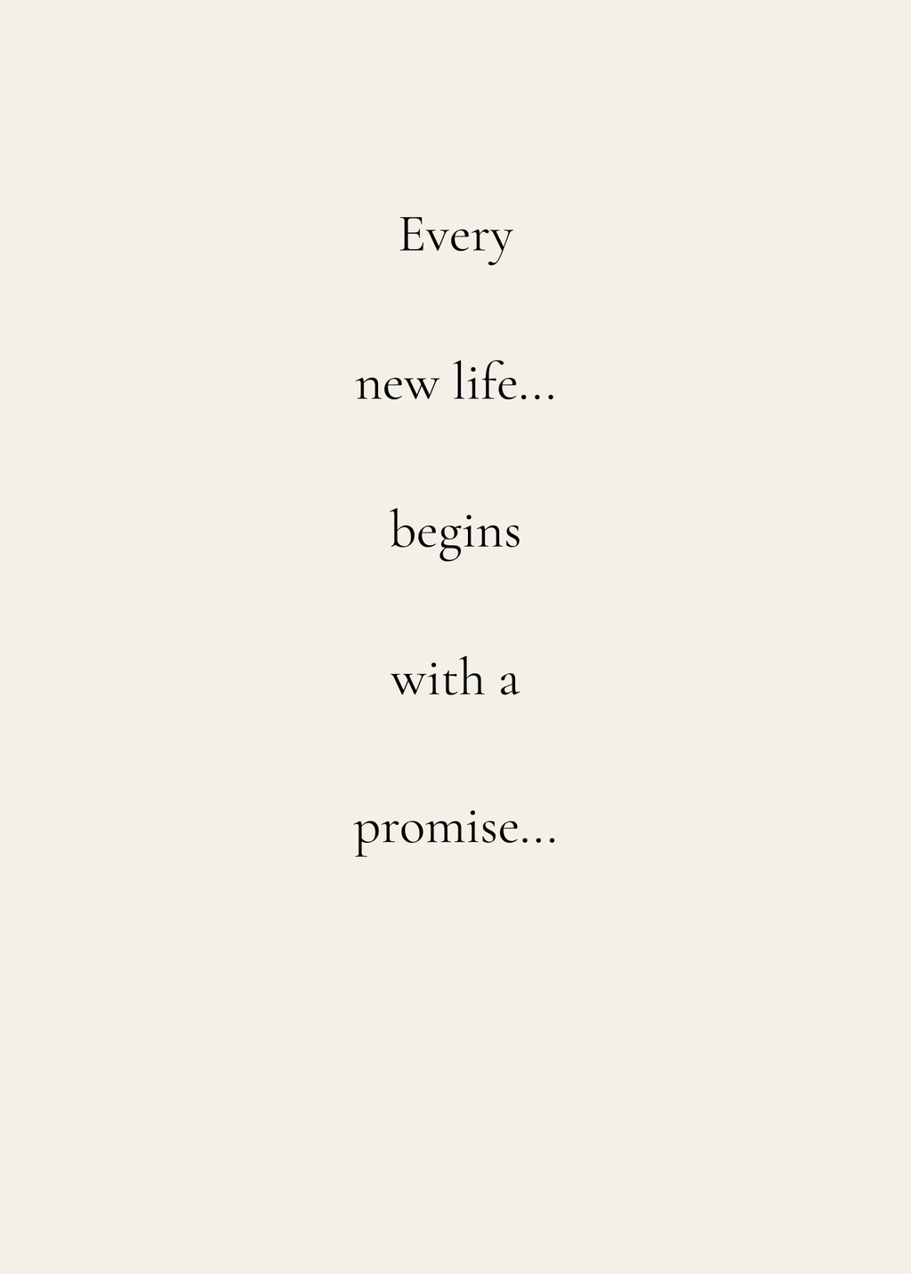 New Baby Card - Promise - Digital Download