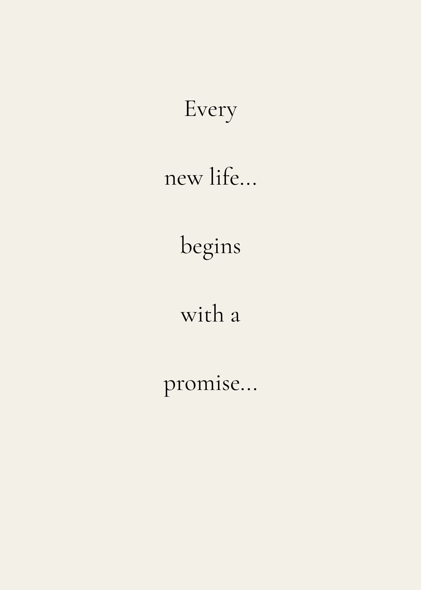 New Baby Card - Promise - Digital Download