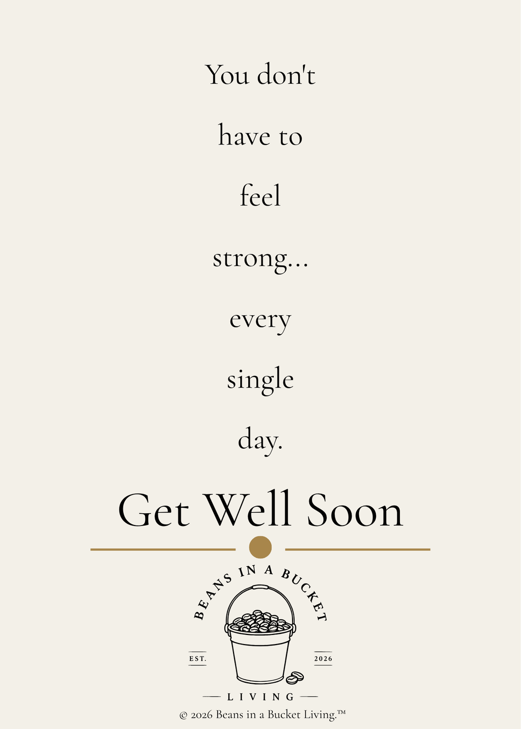 Get Well Soon Card - Gentle - Digital Download