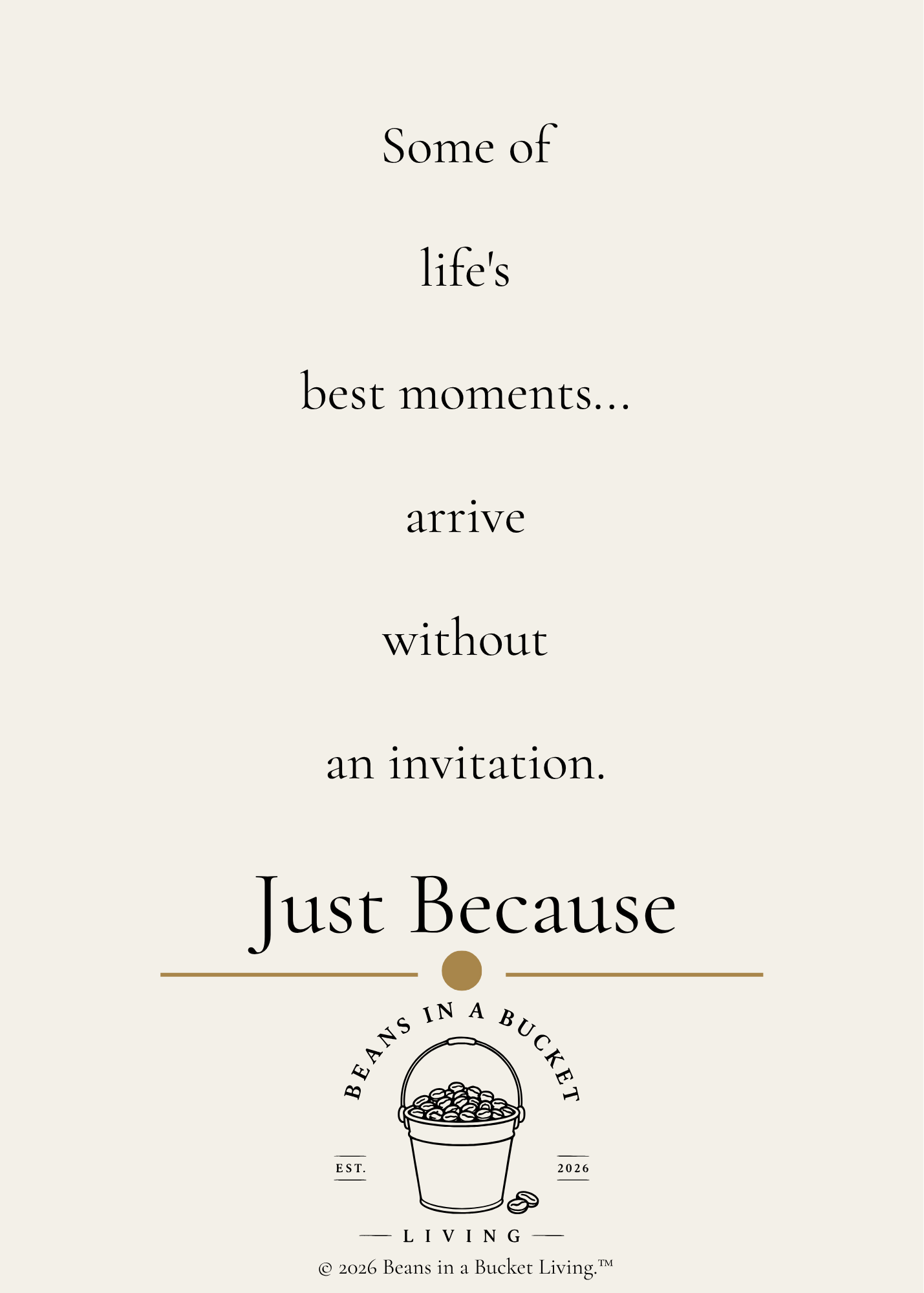 Just Because Card - Unexpected - Digital Download