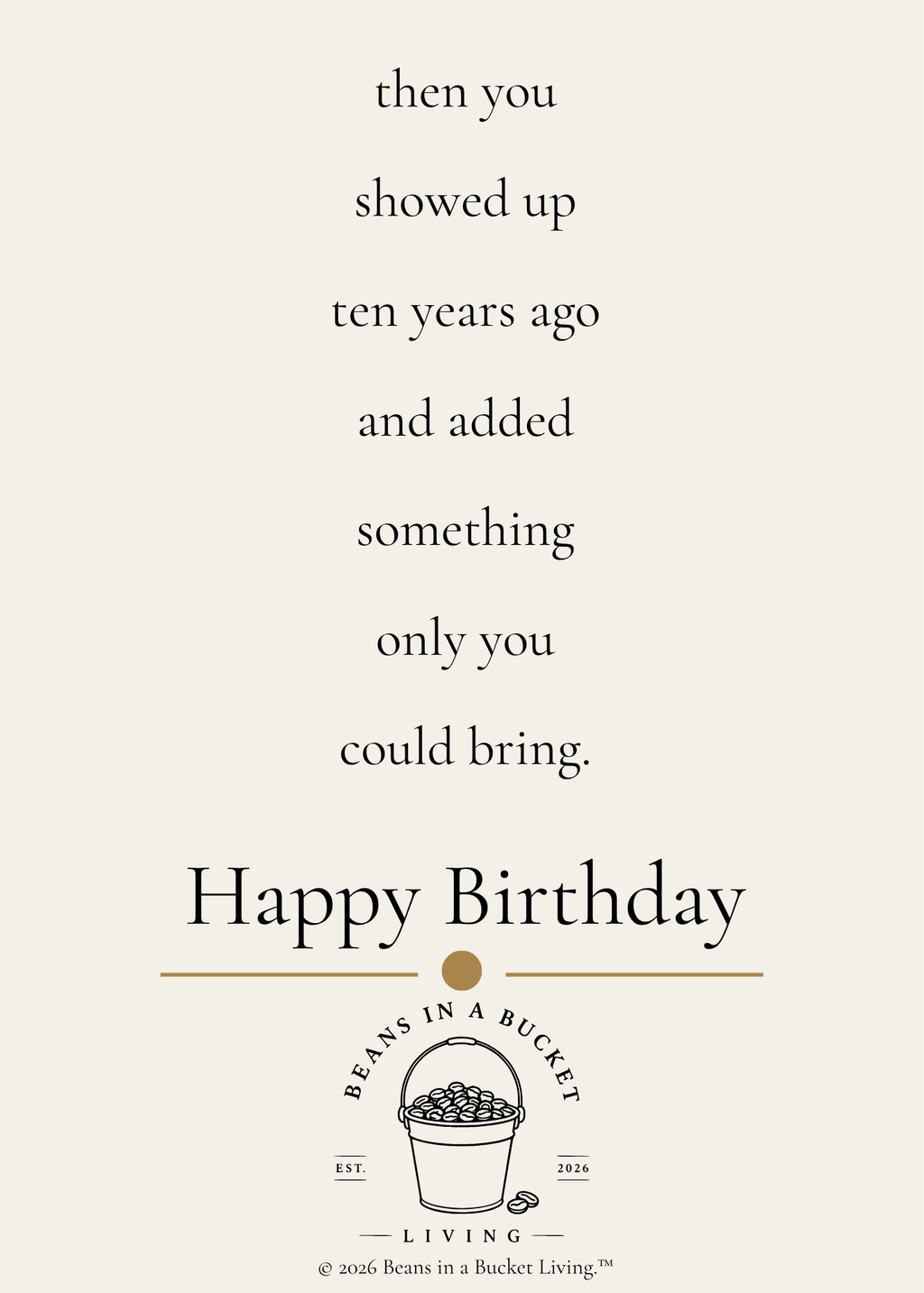 10th Birthday Card - Ten - Digital Download