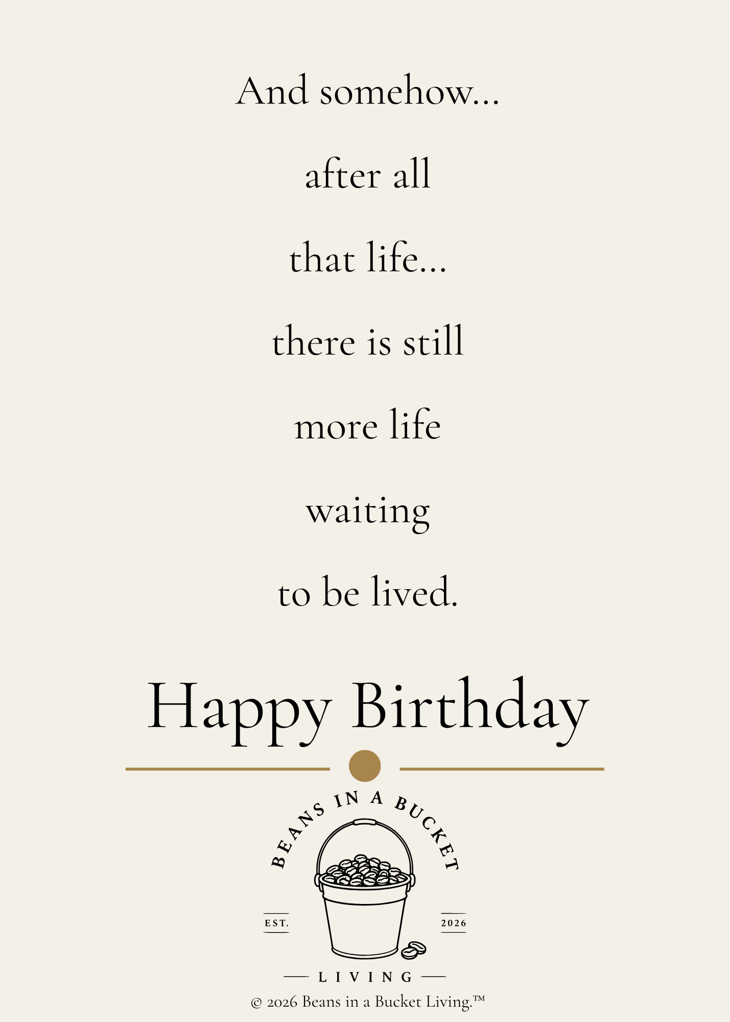 50th Birthday Card - More Life to Be Lived - Digital Download
