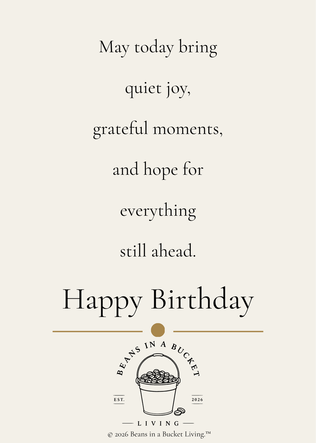 Today Birthday Card - Digital Download