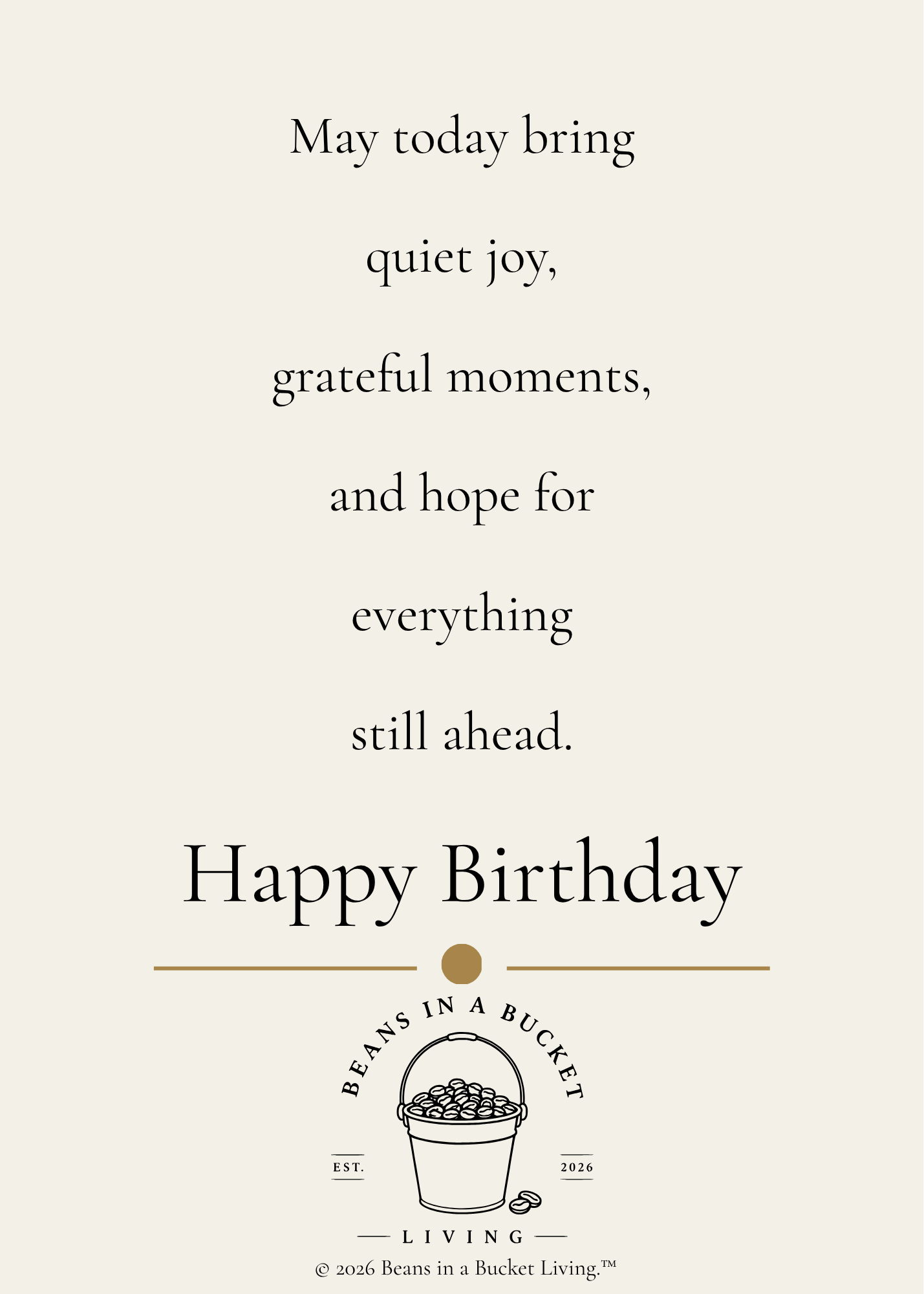 Today Birthday Card - Digital Download