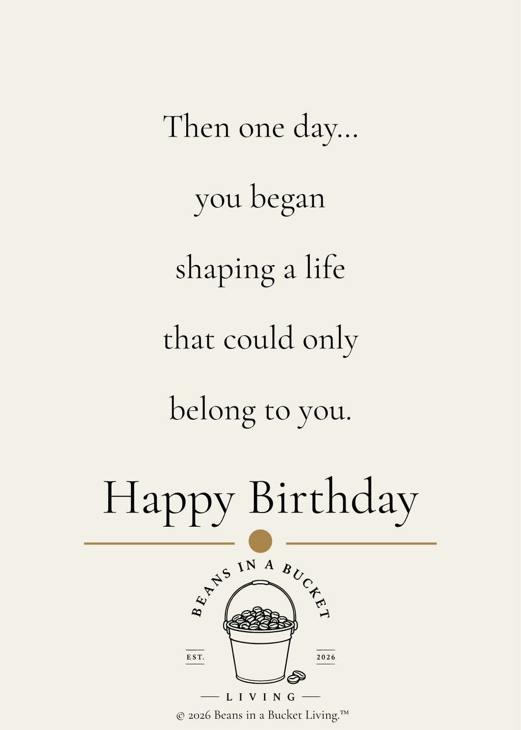 Daughter Birthday Card - Her Own - Digital Download
