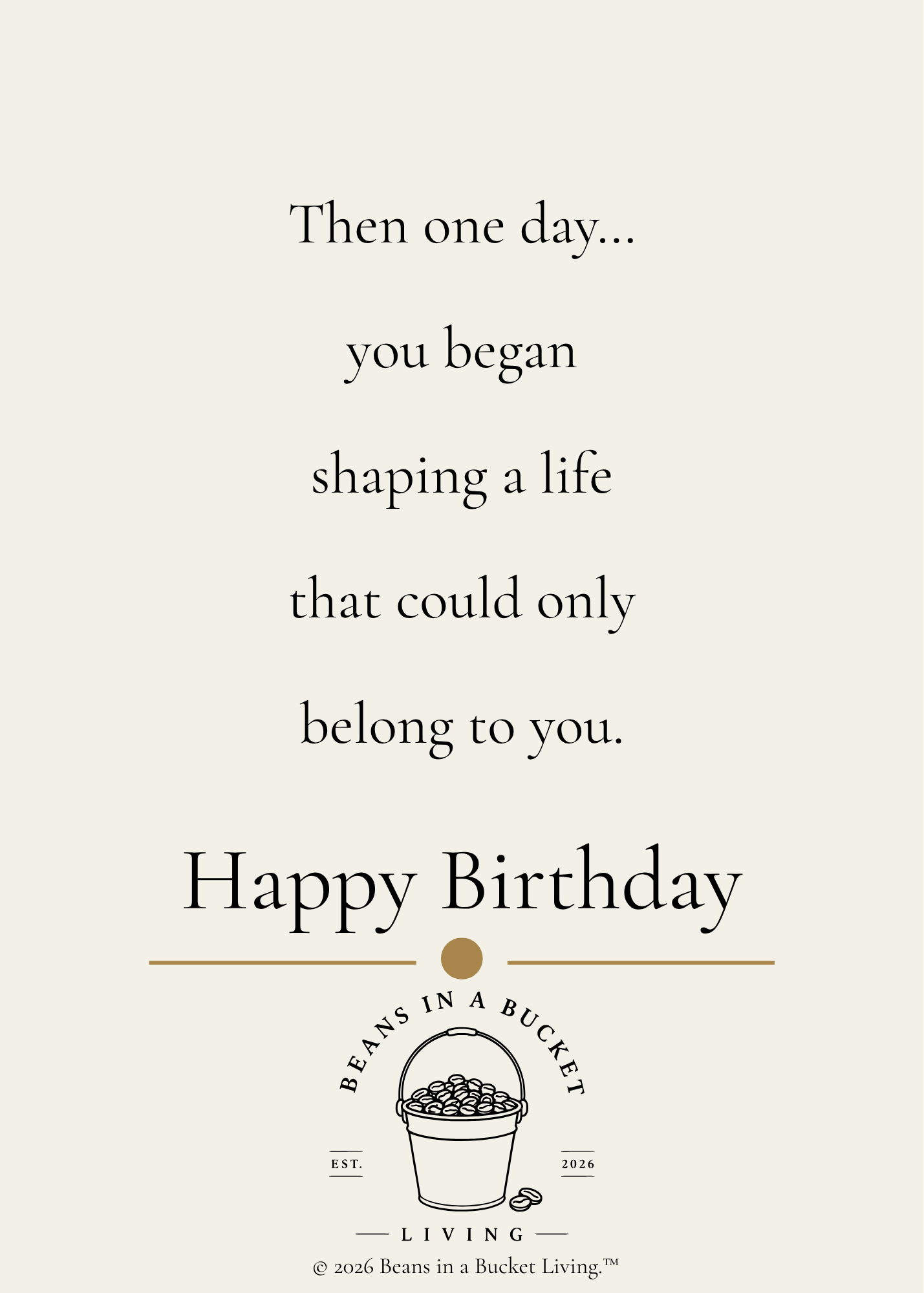 Daughter Birthday Card - Her Own - Digital Download