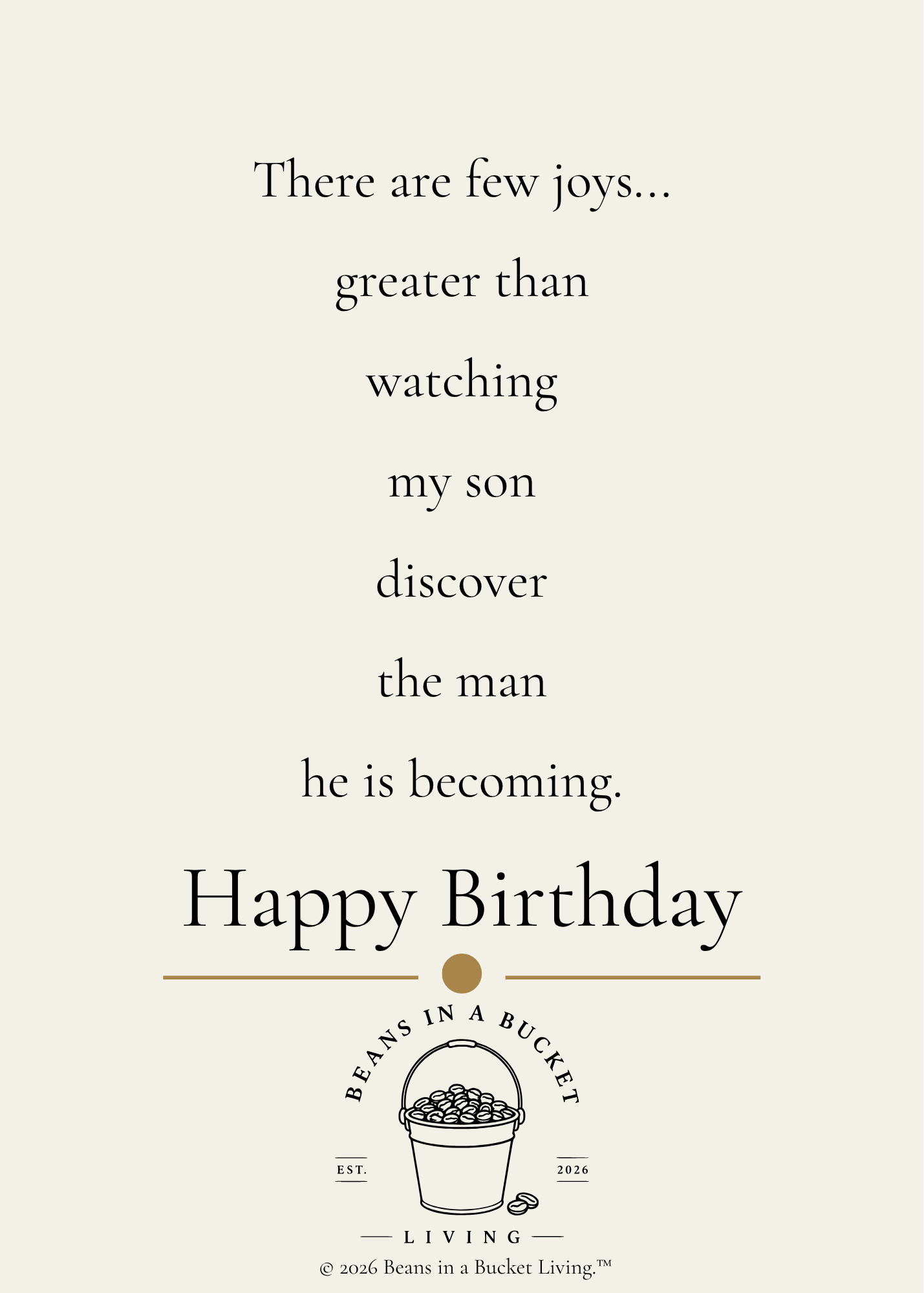 Son Birthday Card - Becoming - Digital Download