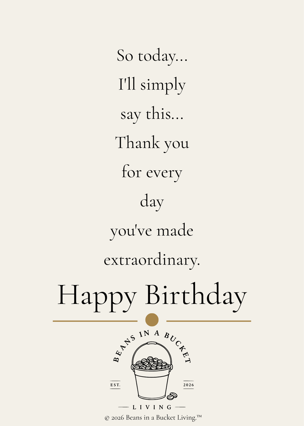 Wife Birthday Card - Words Fall Short - Digital Download