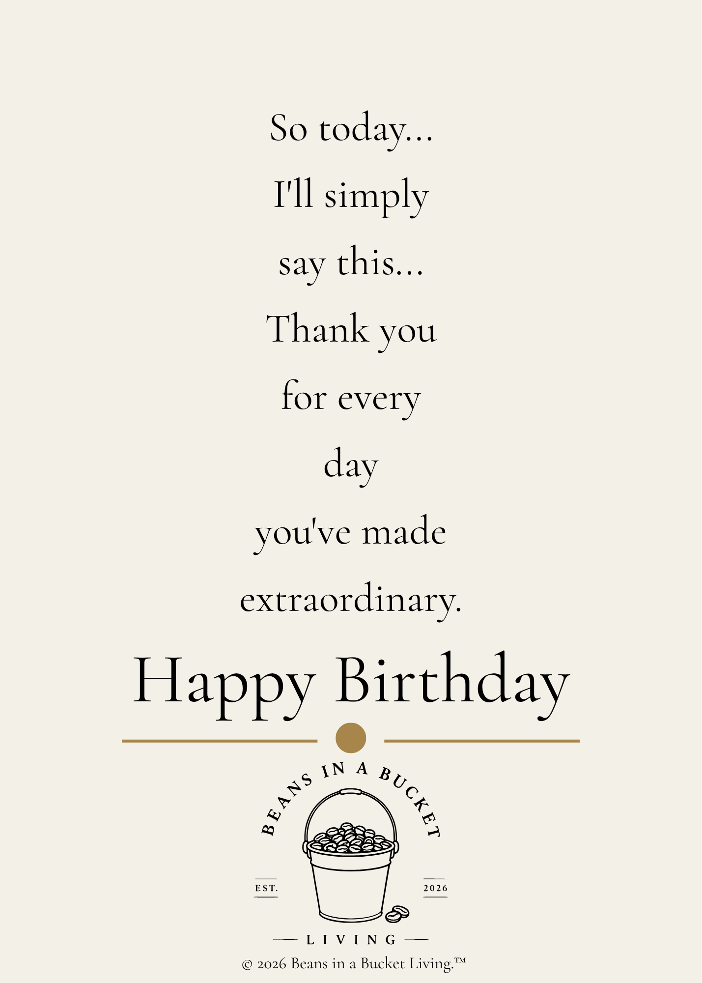 Wife Birthday Card - Words Fall Short - Digital Download