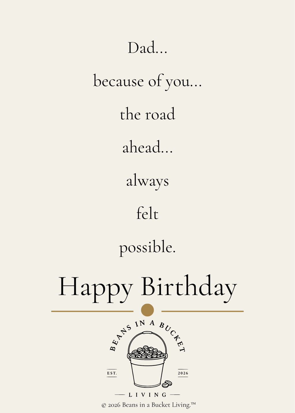 Father Birthday Card - Digital Download