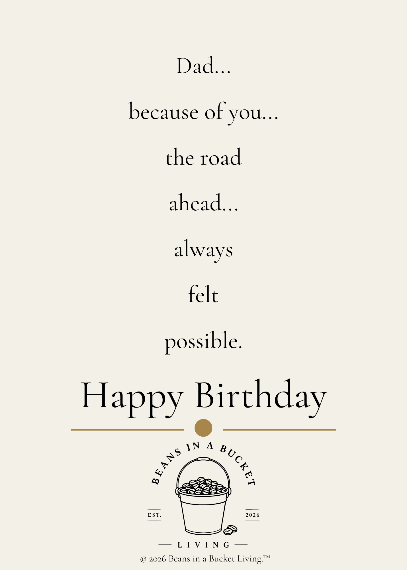 Father Birthday Card - Digital Download