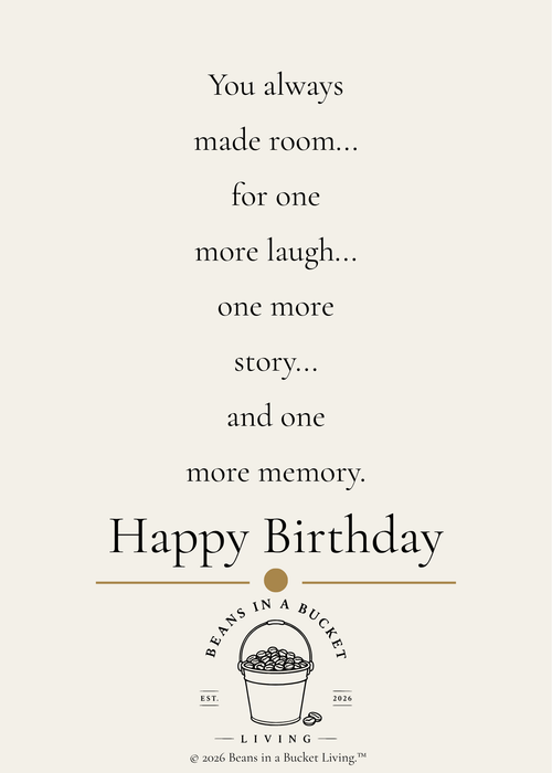 Aunt Birthday Card - One More Memory - Digital Download